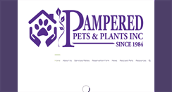 Desktop Screenshot of pamperedpetsandplants.com